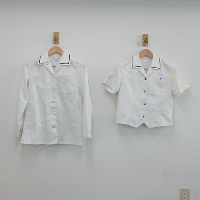 【中古】福岡県 門司大翔館高等学校 女子制服 2点（シャツ）sf018522