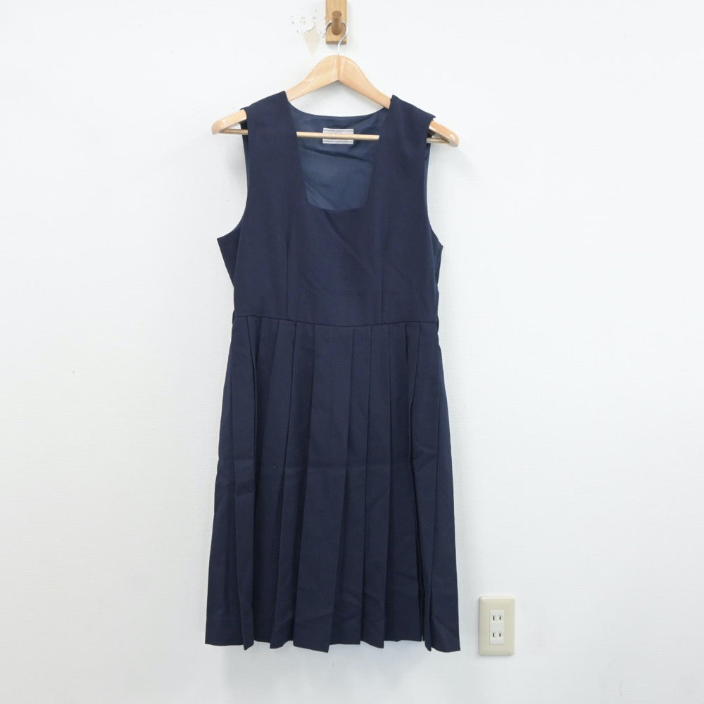 【中古】神奈川県 王禅寺中学校 女子制服 3点（セーラー服・ジャンパースカート）sf018532