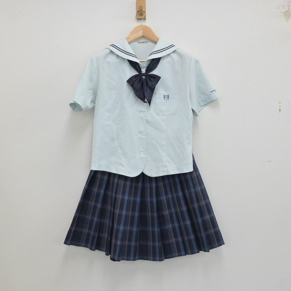 【中古】埼玉県 秋草学園高等学校 女子制服 4点（セーラー服・スカート）sf018542