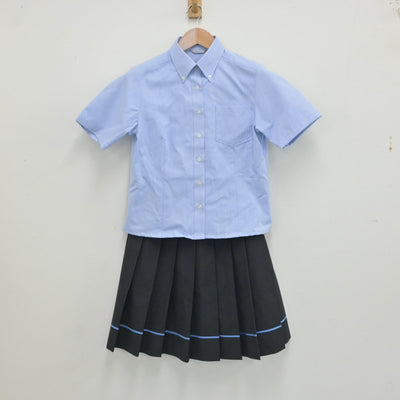 【中古】静岡県 浜松湖北高等学校 女子制服 2点（シャツ・スカート）sf018545