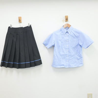 【中古】静岡県 浜松湖北高等学校 女子制服 2点（シャツ・スカート）sf018545