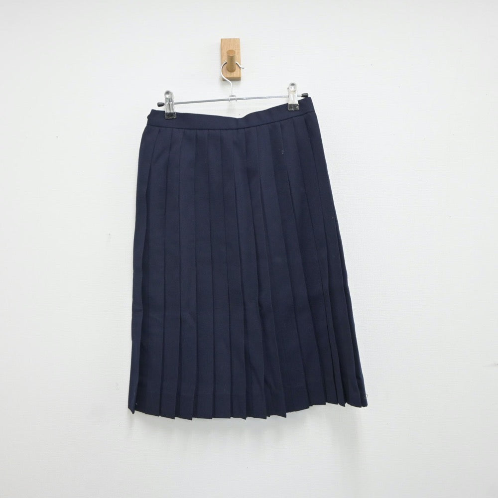 【中古】三重県 明正中学校 女子制服 2点（セーラー服・スカート）sf018547