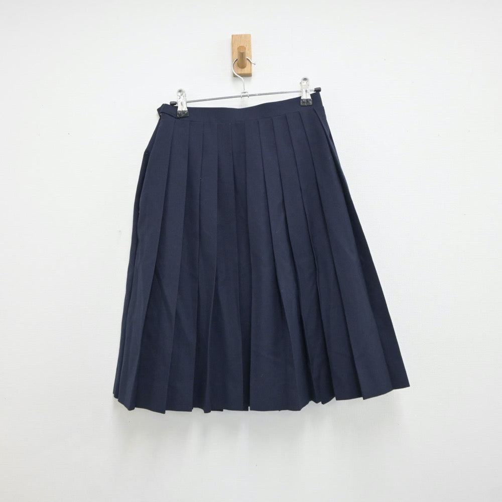 【中古】岩手県 見前中学校 女子制服 2点（セーラー服・スカート）sf018548