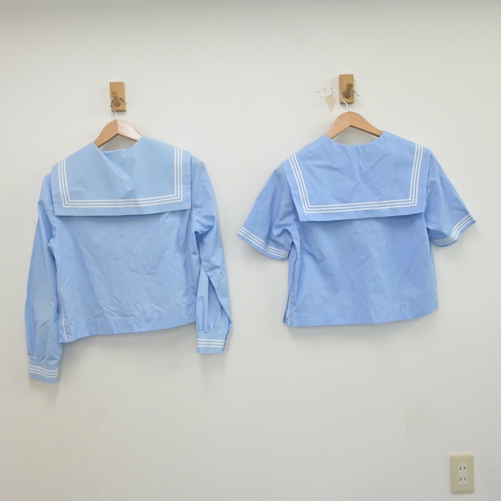 【中古】岩手県 見前中学校 女子制服 2点（セーラー服）sf018550