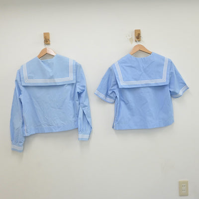 【中古】岩手県 見前中学校 女子制服 2点（セーラー服）sf018550