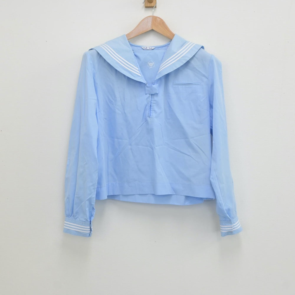 【中古】岩手県 見前中学校 女子制服 3点（セーラー服）sf018551