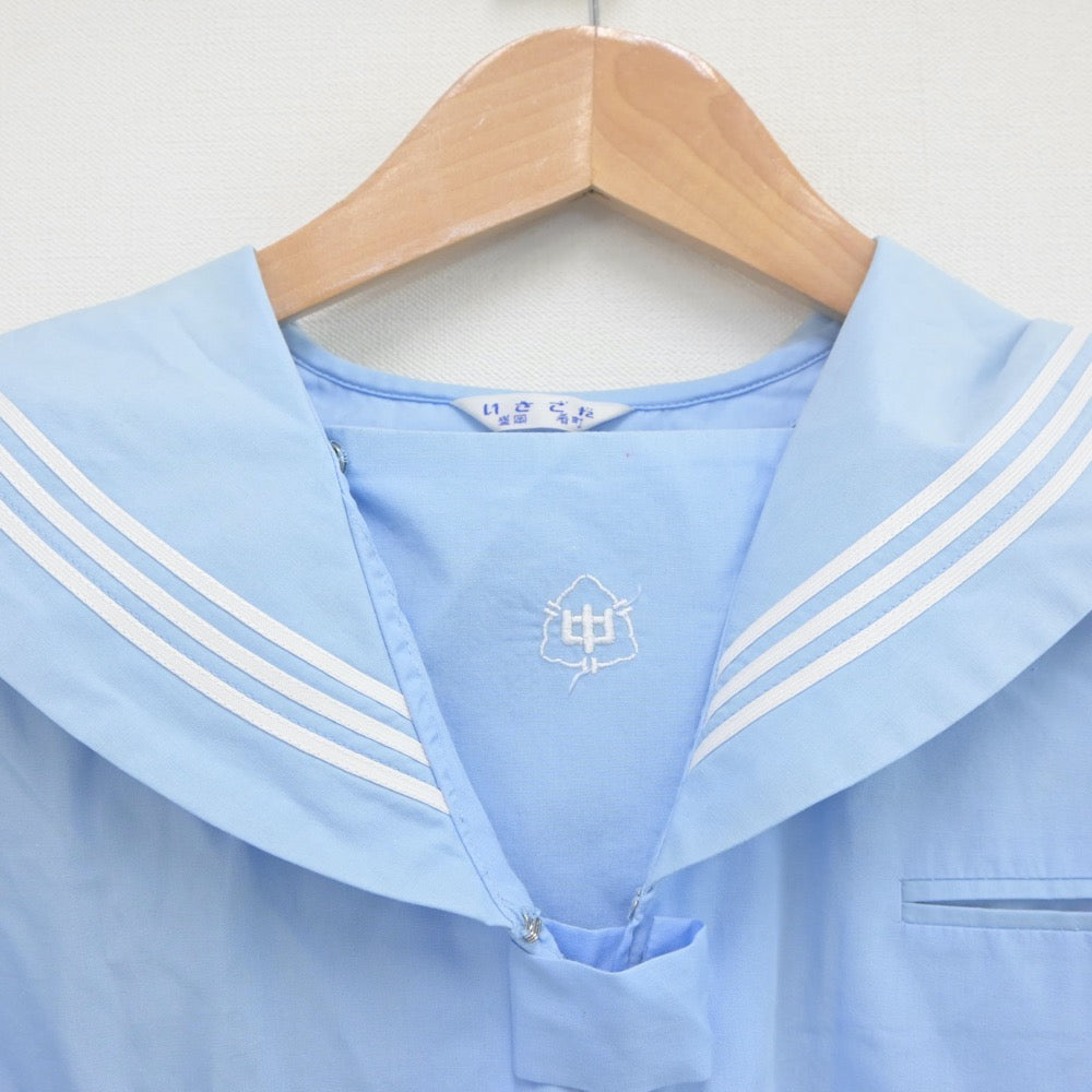 【中古】岩手県 見前中学校 女子制服 3点（セーラー服）sf018551