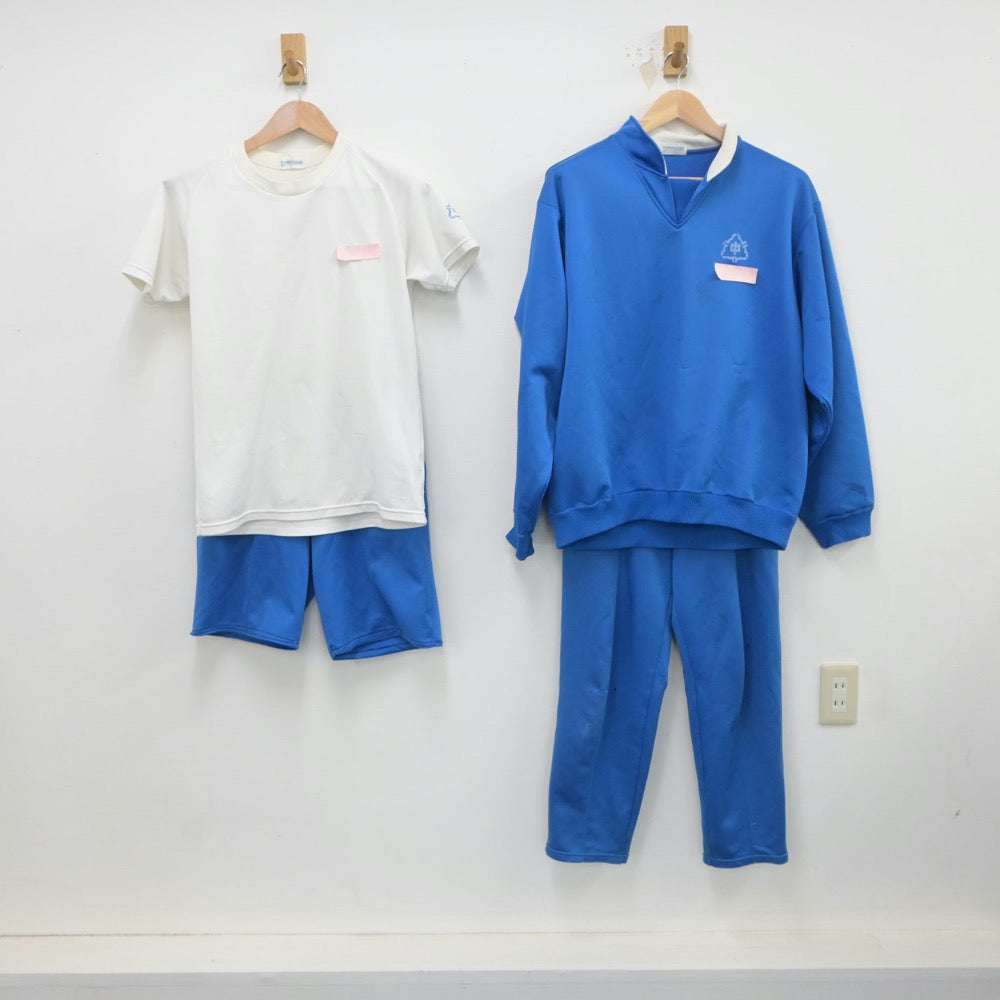 【中古】岩手県 見前中学校 女子制服 4点（ジャージ 上・ジャージ 下・体操服 上・体操服 下）sf018565