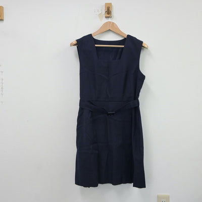 【中古】神奈川県 横浜商業高等学校 女子制服 1点（ジャンパースカート）sf018575