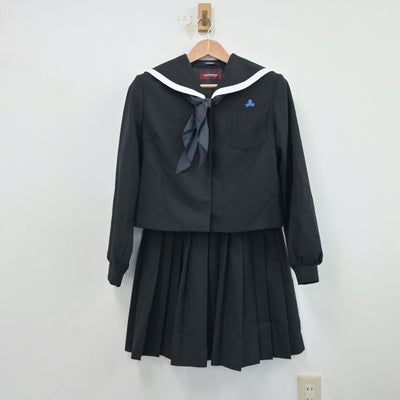 【中古】大分県 臼杵高等学校 女子制服 3点（セーラー服・スカート）sf018582