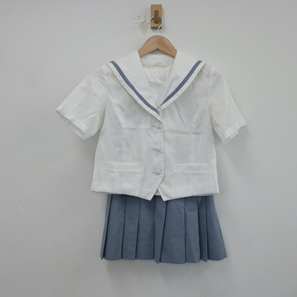 【中古】埼玉県 入間向陽高等学校 女子制服 2点（セーラー服・スカート）sf018585