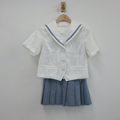 【中古】埼玉県 入間向陽高等学校 女子制服 2点（セーラー服・スカート）sf018585