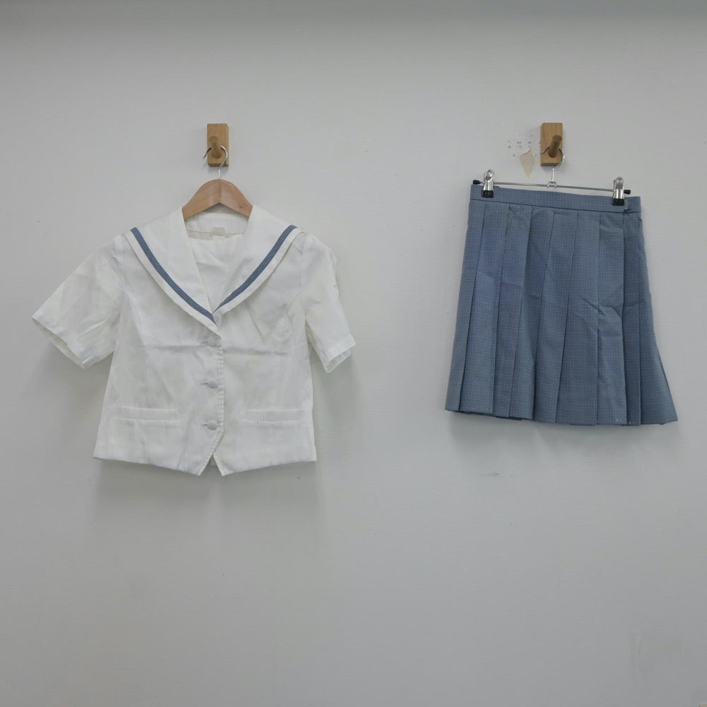 【中古】埼玉県 入間向陽高等学校 女子制服 2点（セーラー服・スカート）sf018585