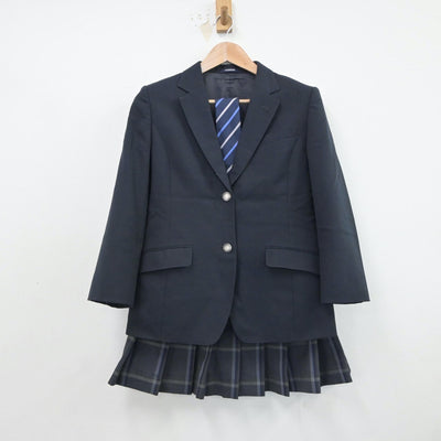 【中古】神奈川県 横須賀南高等学校 女子制服 4点（ブレザー・スカート）sf018587