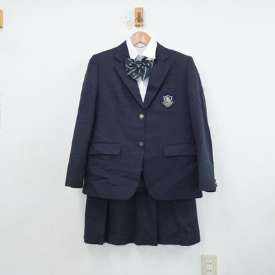 【中古】埼玉県 岩槻高等学校 女子制服 5点（ブレザー・シャツ・ニット・スカート）sf018591