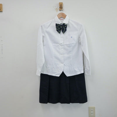 【中古】埼玉県 岩槻高等学校 女子制服 5点（ブレザー・シャツ・ニット・スカート）sf018591