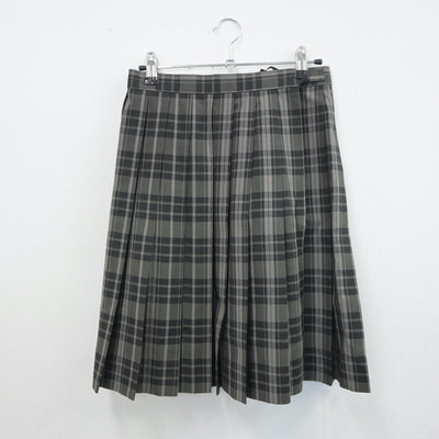 【中古】千葉県 袖ケ浦高等学校 女子制服 3点（シャツ・ニットベスト・スカート）sf018596