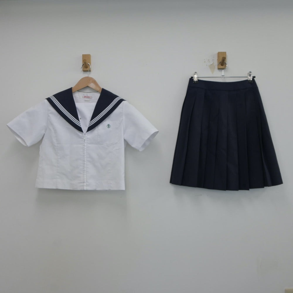 【中古】愛知県 桜台高等学校 女子制服 3点（セーラー服・スカート）sf018598