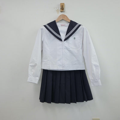 【中古】愛知県 桜台高等学校 女子制服 3点（セーラー服・スカート）sf018598