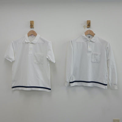 【中古】滋賀県 能登川中学校 女子制服 2点（シャツ・シャツ）sf018603