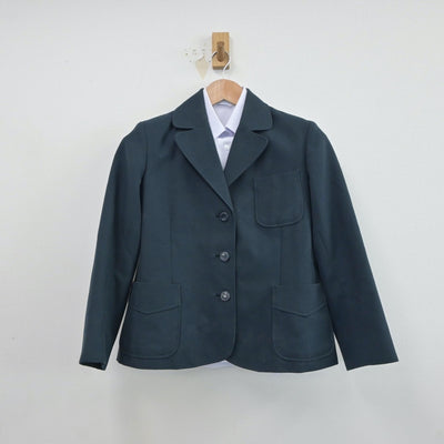 【中古】兵庫県 星和台中学校 女子制服 2点（ブレザー・シャツ）sf018611