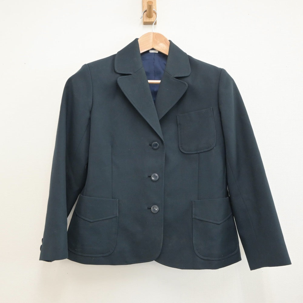 【中古】兵庫県 星和台中学校 女子制服 2点（ブレザー・シャツ）sf018611