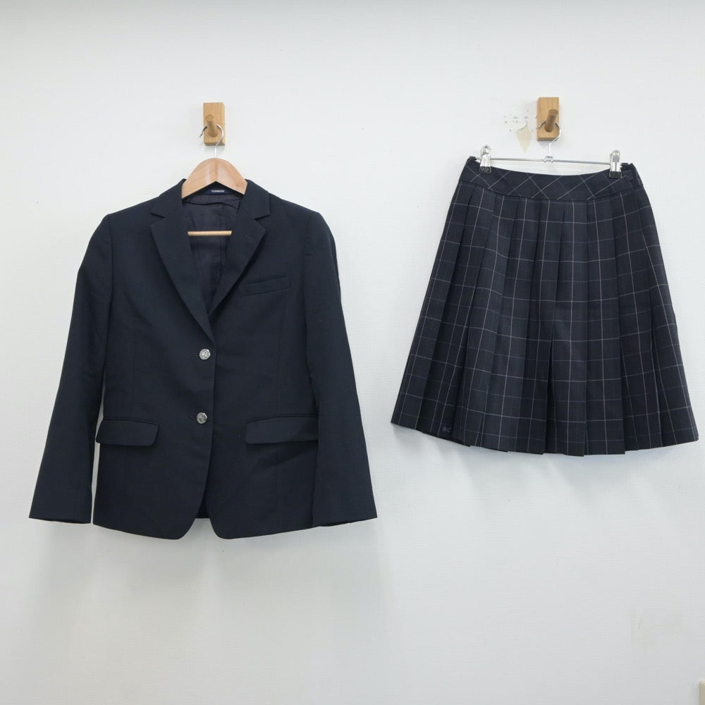 【中古】宮城県 仙台商業高等学校 女子制服 4点（ブレザー・ニット・スカート）sf018614