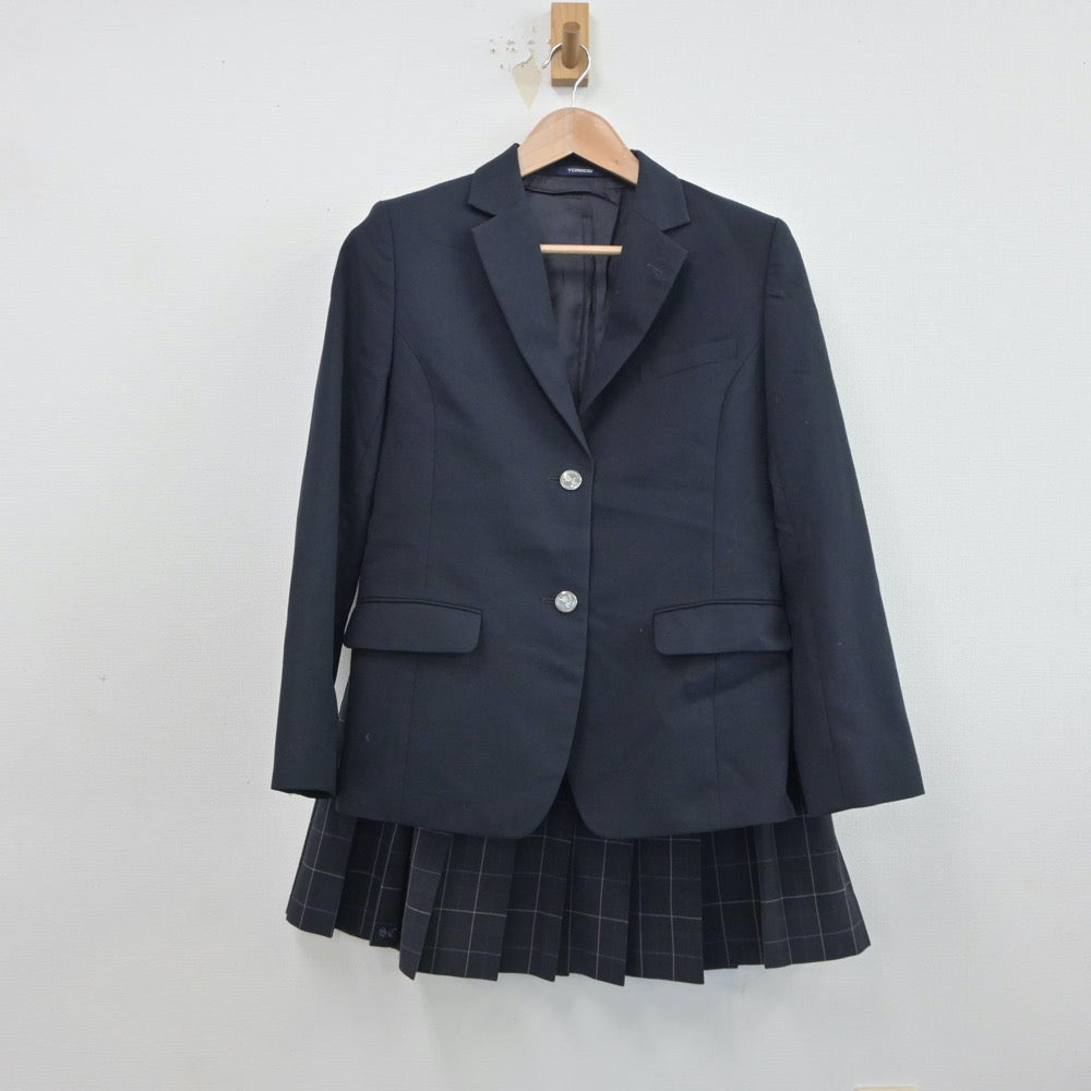 【中古】宮城県 仙台商業高等学校 女子制服 4点（ブレザー・ニット・スカート）sf018615