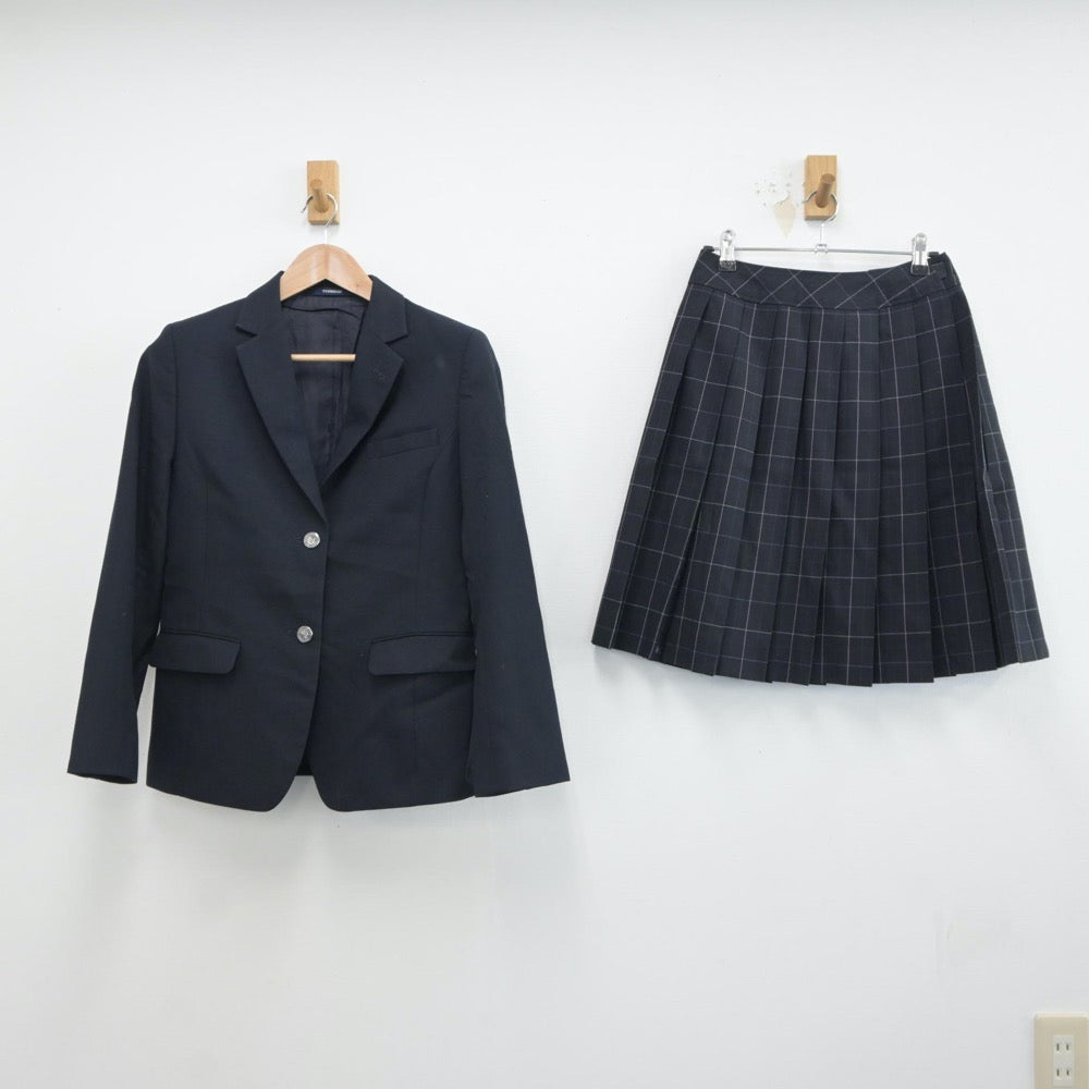 【中古】宮城県 仙台商業高等学校 女子制服 4点（ブレザー・ニット・スカート）sf018615