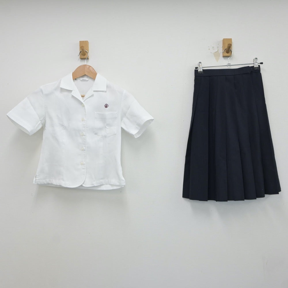 【中古】愛知県 碧南工科高等学校 女子制服 3点（シャツ・スカート）sf018622