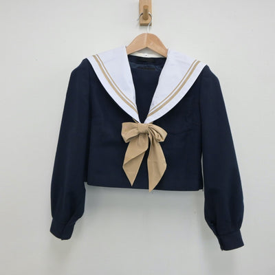 【中古】愛知県 雁が音中学校 女子制服 3点（セーラー服・スカート）sf018623