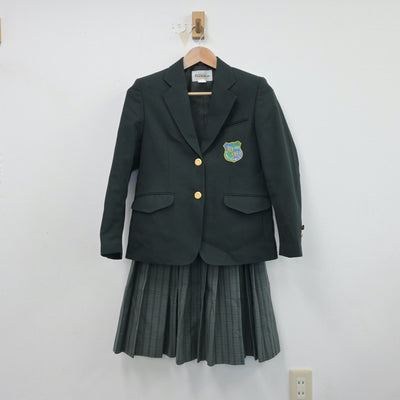 【中古】北海道 平岡緑中学校 女子制服 4点（ブレザー・ベスト・スカート）sf018624