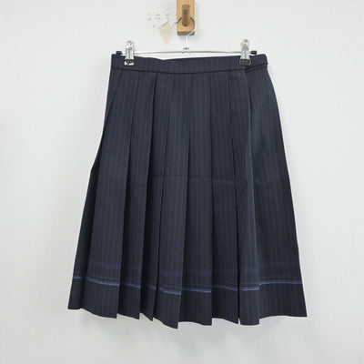 【中古】岡山県 倉敷高等学校 女子制服 2点（ニットベスト・スカート）sf018634