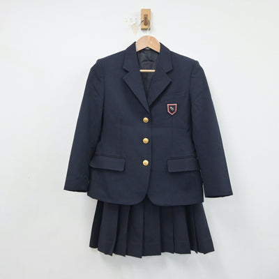 【中古】福井県 若狭高等学校 女子制服 4点（ブレザー・ニット・スカート）sf018640