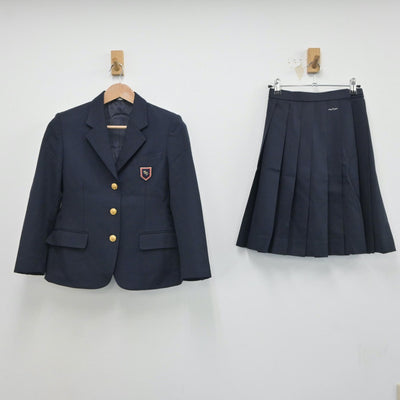 【中古】福井県 若狭高等学校 女子制服 4点（ブレザー・ニット・スカート）sf018640