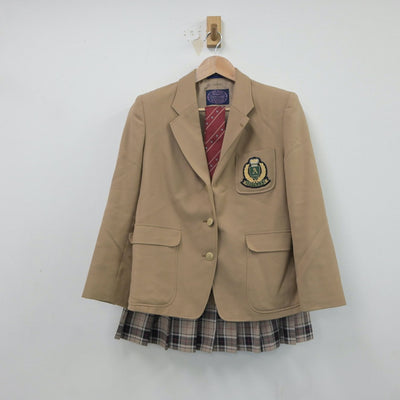 【中古】兵庫県 芦屋高等学校 女子制服 4点（ブレザー・スカート・スカート）sf018643