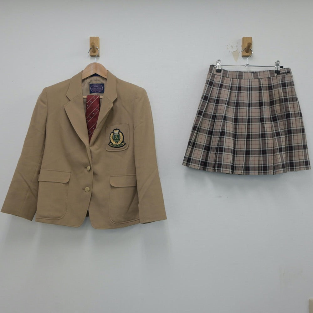 【中古】兵庫県 芦屋高等学校 女子制服 4点（ブレザー・スカート・スカート）sf018643