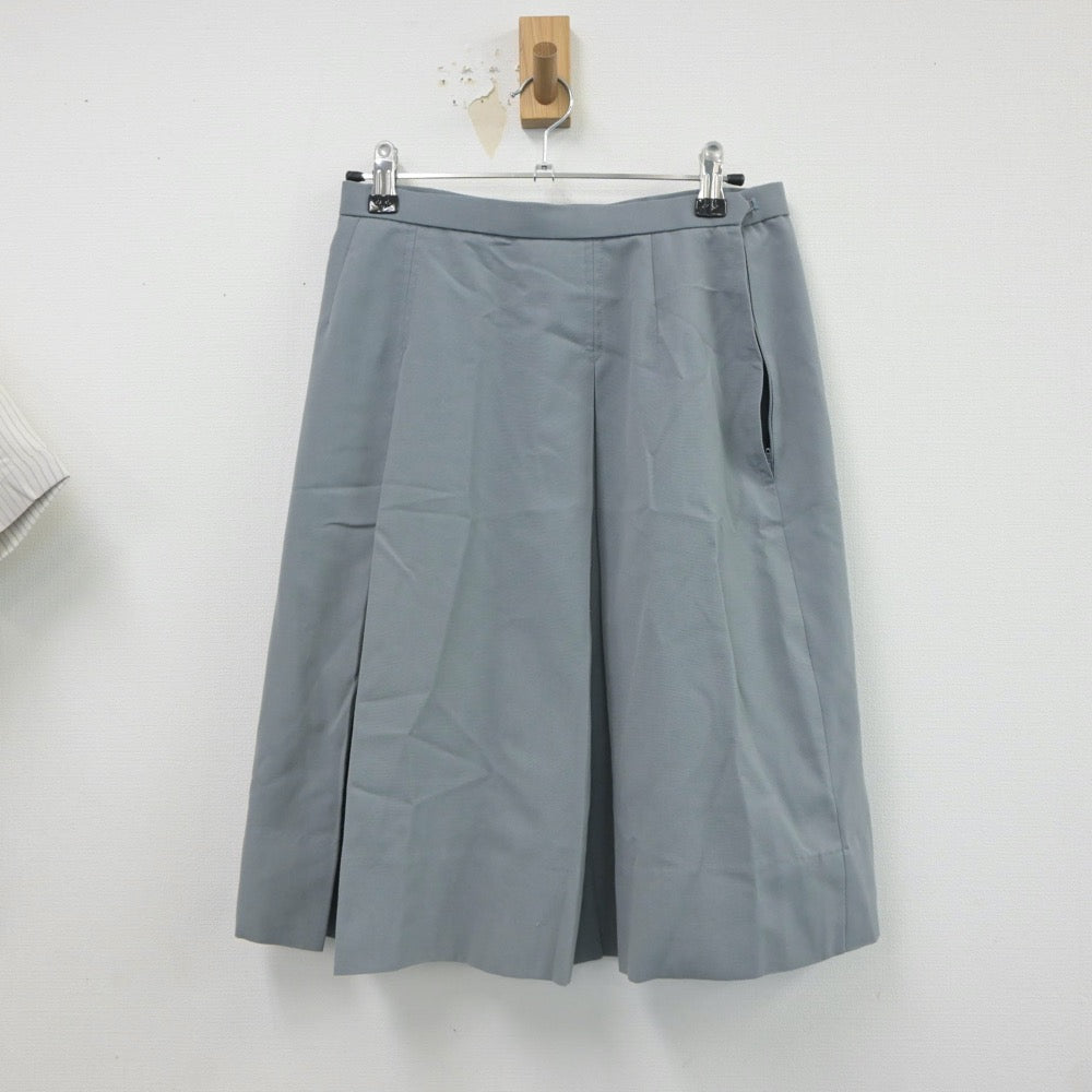 【中古】宮崎県 宮崎西高等学校 女子制服 2点（シャツ・スカート）sf018645