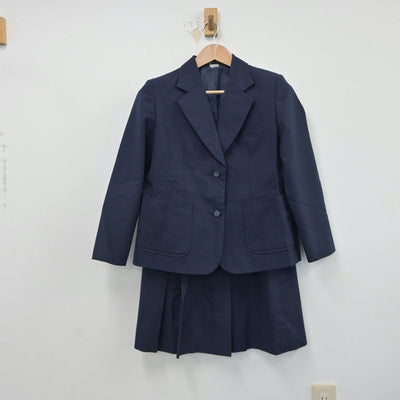 【中古】宮崎県 宮崎西高等学校 女子制服 3点（ブレザー・ベスト・スカート）sf018646