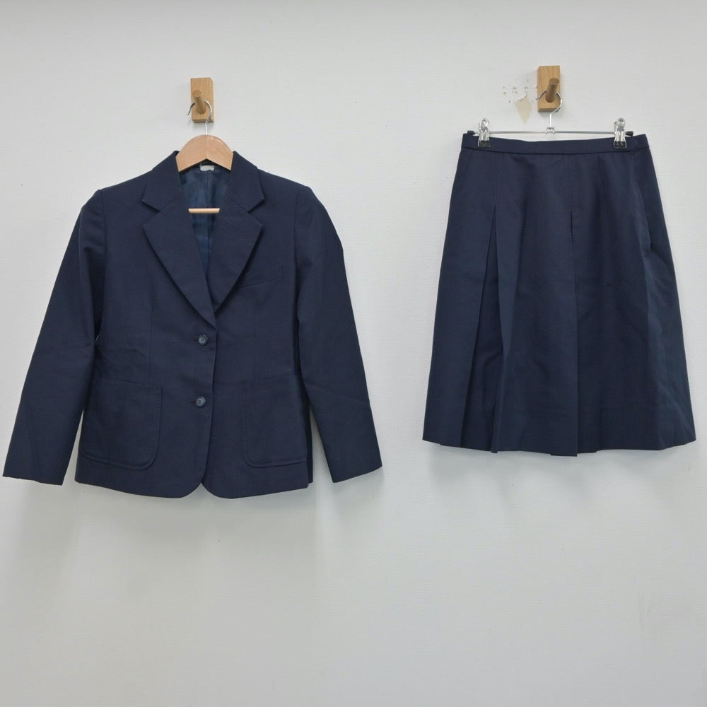 【中古】宮崎県 宮崎西高等学校 女子制服 3点（ブレザー・ベスト・スカート）sf018646