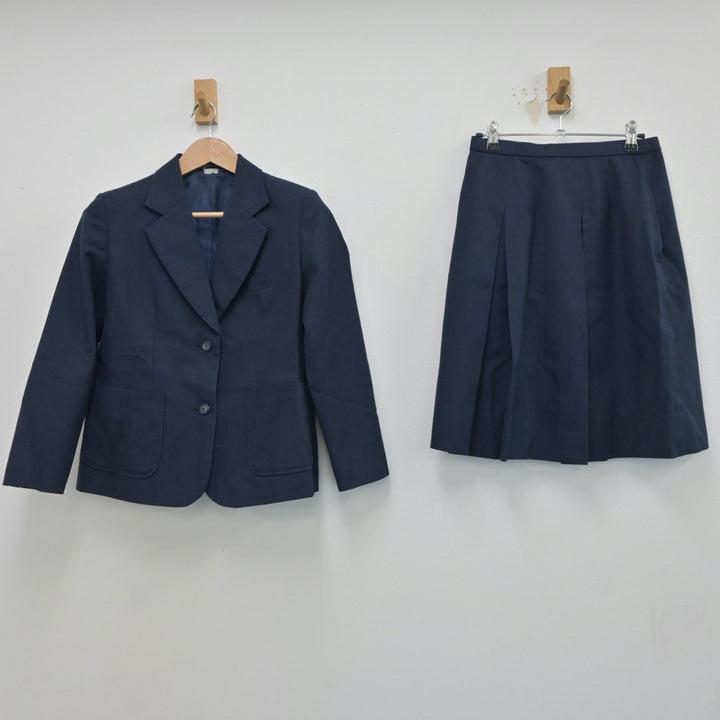 【中古】宮崎県 宮崎西高等学校 女子制服 3点（ブレザー・ベスト・スカート）sf018646