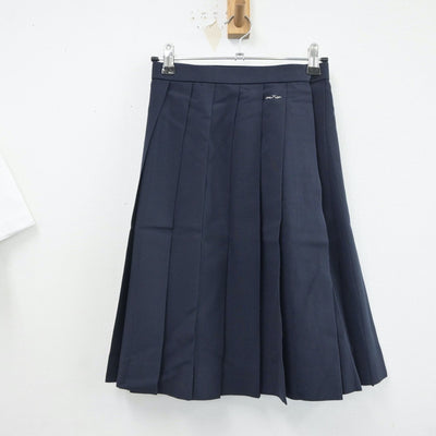 【中古】福井県 若狭高等学校 女子制服 2点（シャツ・スカート）sf018649