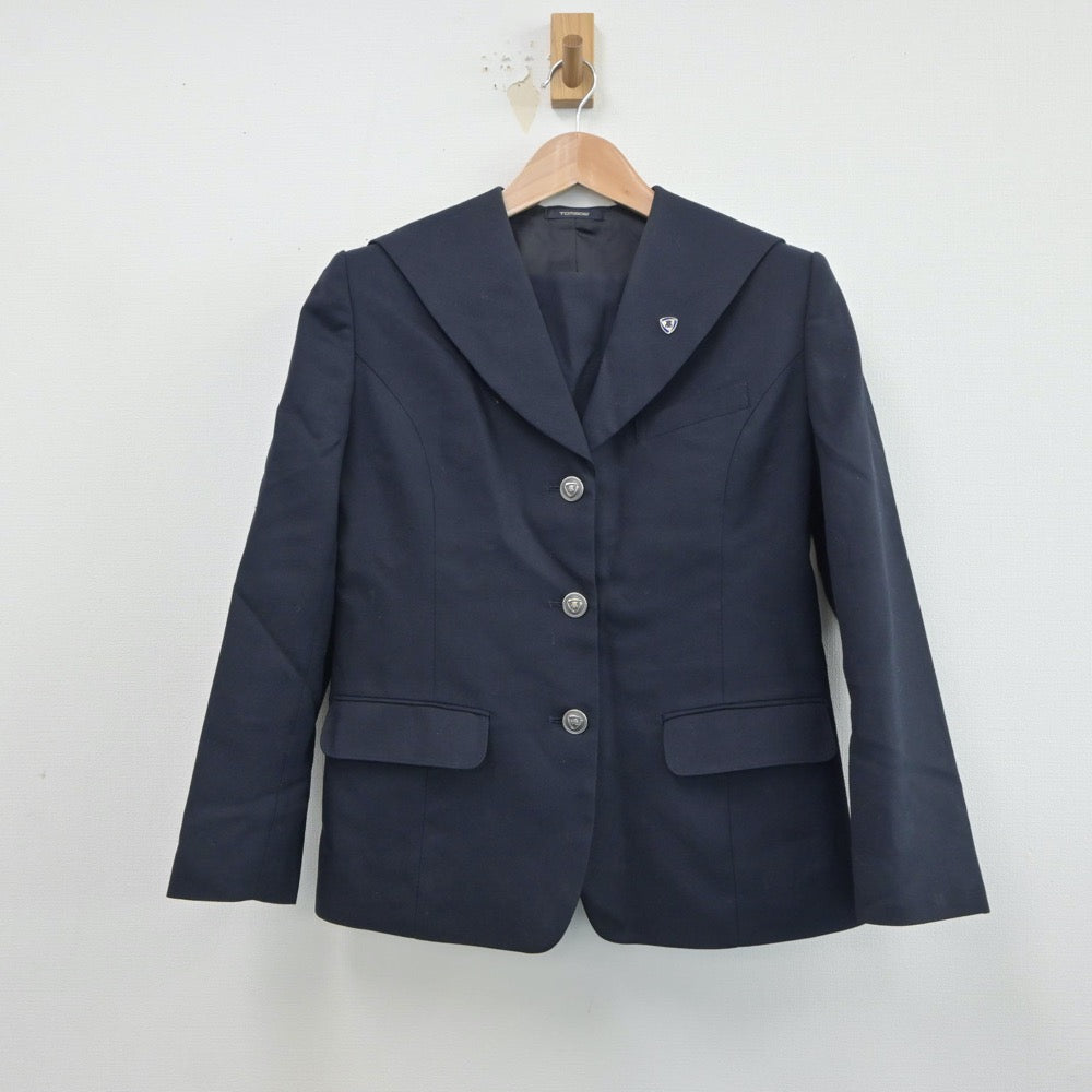 【中古】広島県 安芸高等学校 女子制服 2点（ブレザー）sf018651