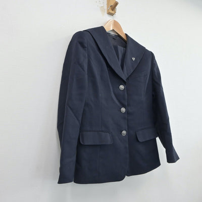 【中古】広島県 安芸高等学校 女子制服 2点（ブレザー）sf018651