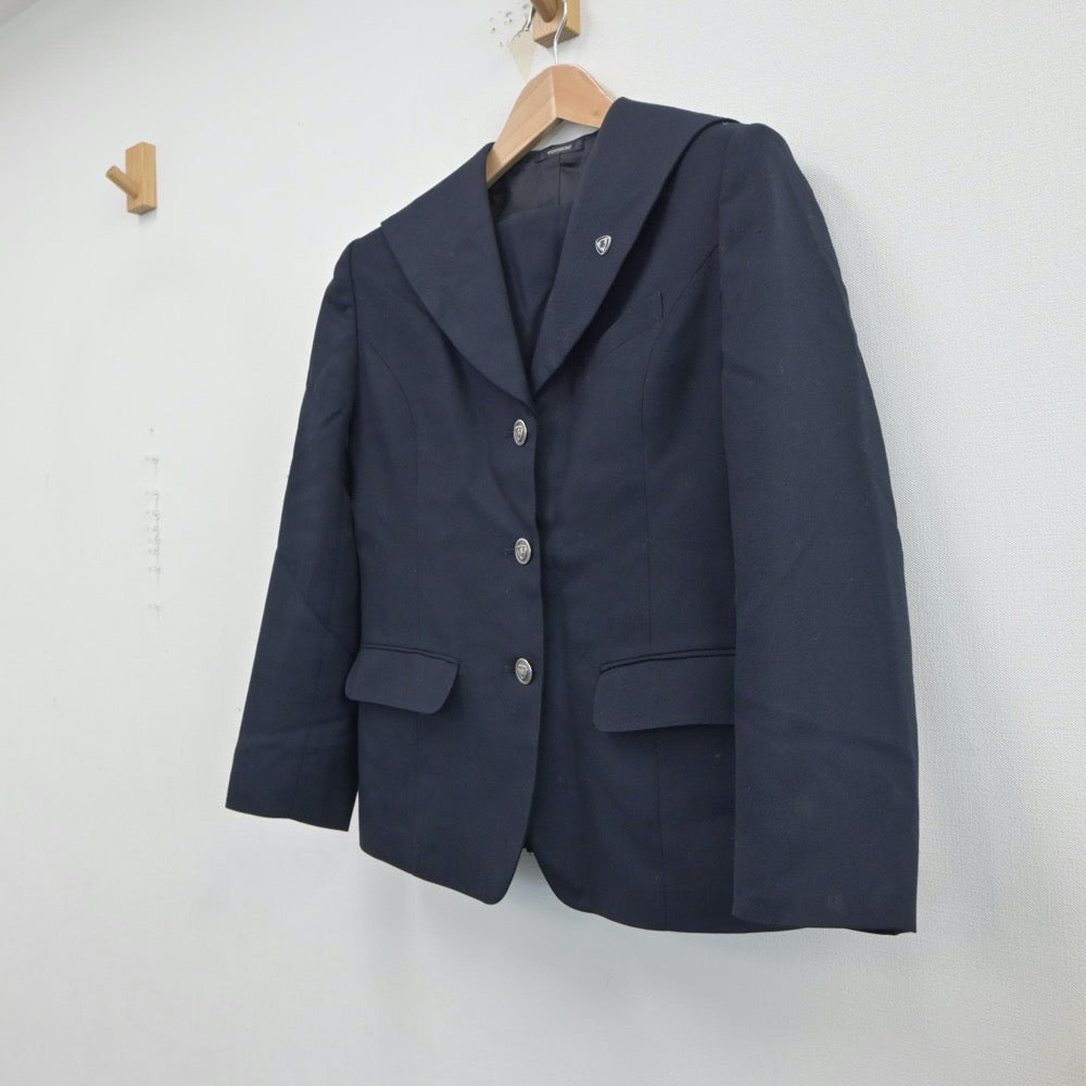 【中古】広島県 安芸高等学校 女子制服 2点（ブレザー）sf018651