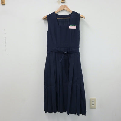 【中古】福岡県 太宰府東中学校 女子制服 4点（セーラー服・ジャンパースカート）sf018654