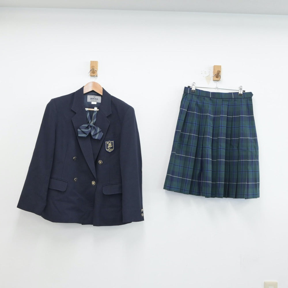 【中古】東京都 共栄学園中学高等学校 女子制服 3点（ブレザー・スカート）sf018657