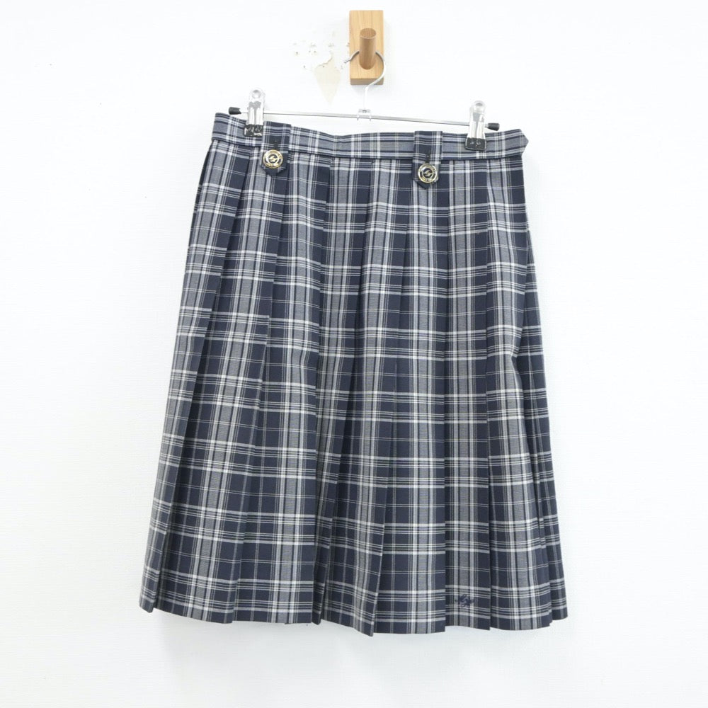 【中古】宮城県 宮城広瀬高等学校 女子制服 3点（シャツ・ニットベスト・スカート）sf018665