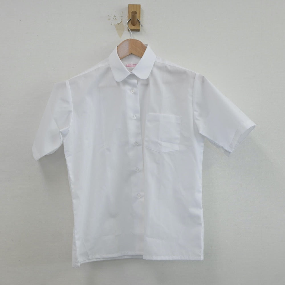 【中古】北海道 月寒中学校 女子制服 2点（シャツ・ベスト）sf018688