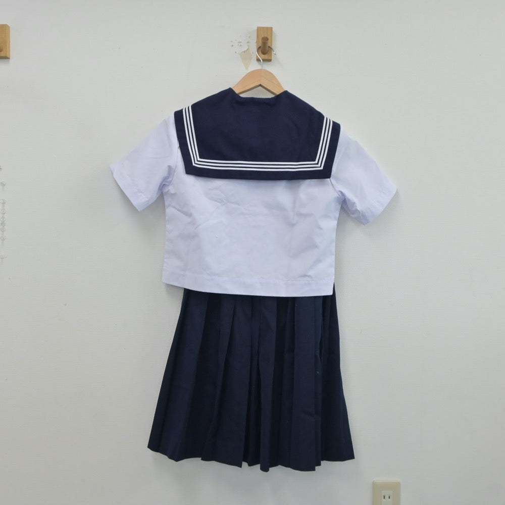 【中古】山口県 厚南中学校 女子制服 3点（セーラー服・スカート）sf018692